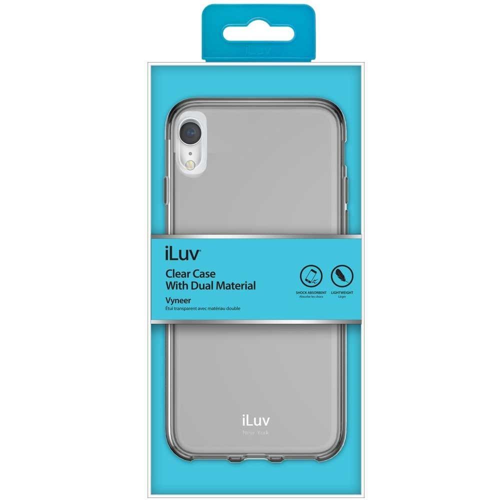 Foto 3 pulgar | Funda Iluv Vyneer color Negro Humo Translucido para iPhone Xr