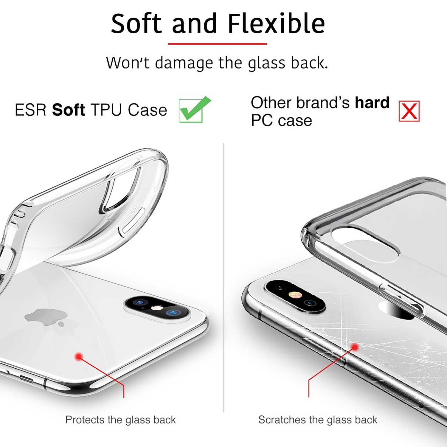 Foto 4 pulgar | Funda Esr Essential Zero Ultra Delgada Transparente para iPhone Xs y iPphone X