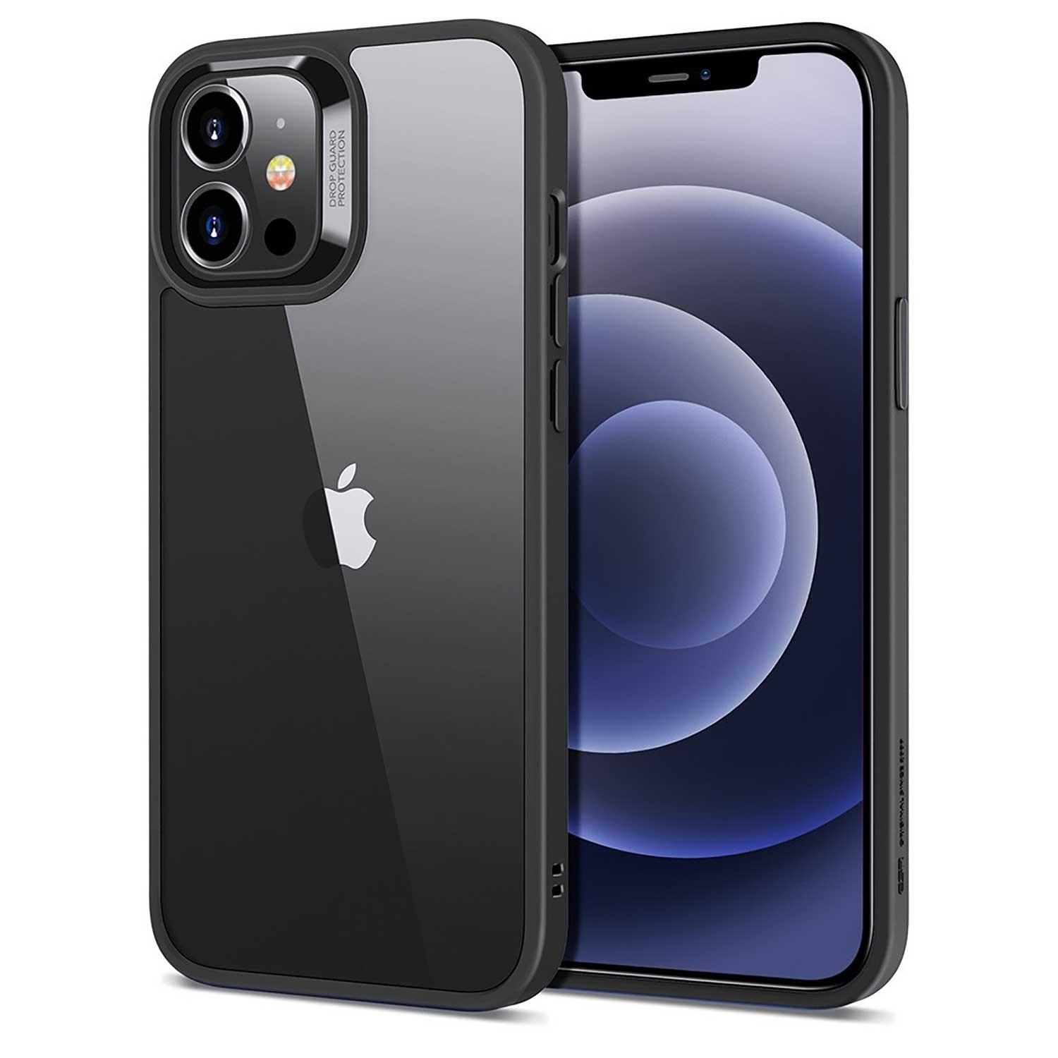 Foto 3 pulgar | Funda Esr Hybrid Case Transparente con el Borde color Negro para iPhone 12 Mini