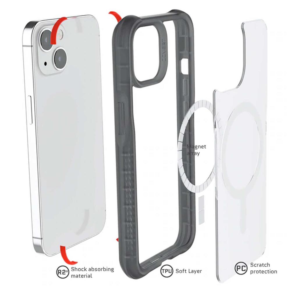 Foto 4 pulgar | Funda Ghostek Covert para iPhone 13 Transparente/ Negro