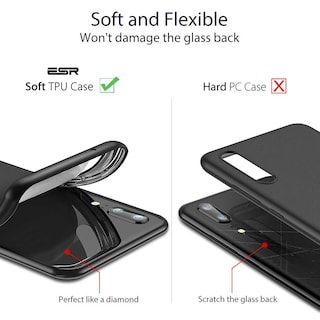 Foto 3 | Funda Esr Liquid Shield color Negro para Huawei P20