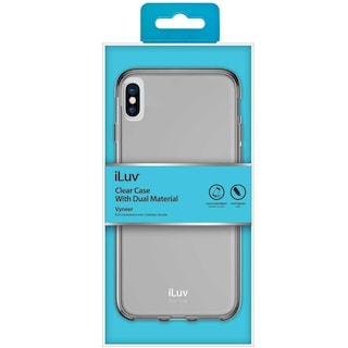 Foto 2 | Funda Iluv Vyneer color Negro Humo Translucido para iPhone Xs Max
