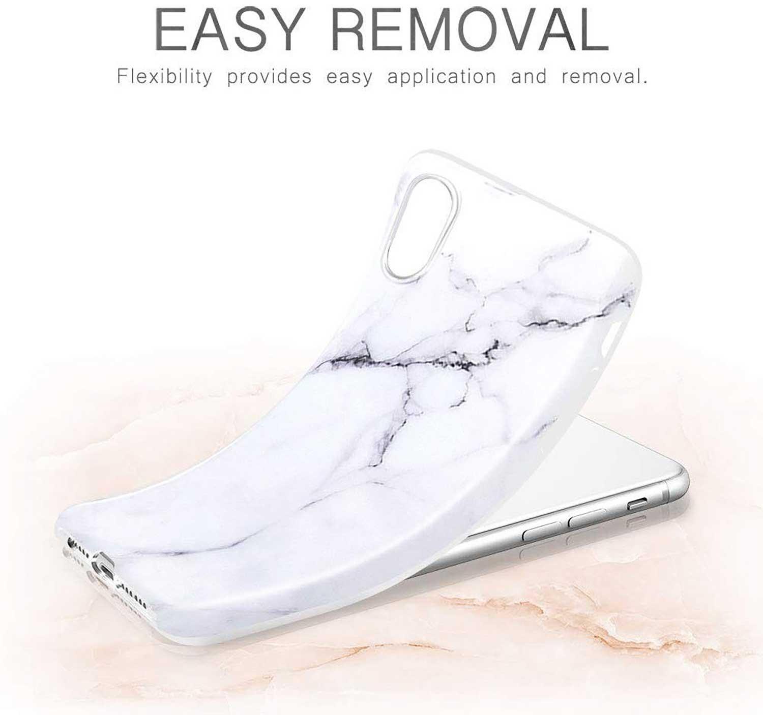 Foto 4 pulgar | Funda Esr color Blanco Diseño de Mármol para iPhone Xs y iPhone X