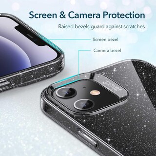 Foto 3 | Funda Esr Shimmer Case Transparente con Mini Brillos para iPhone 12