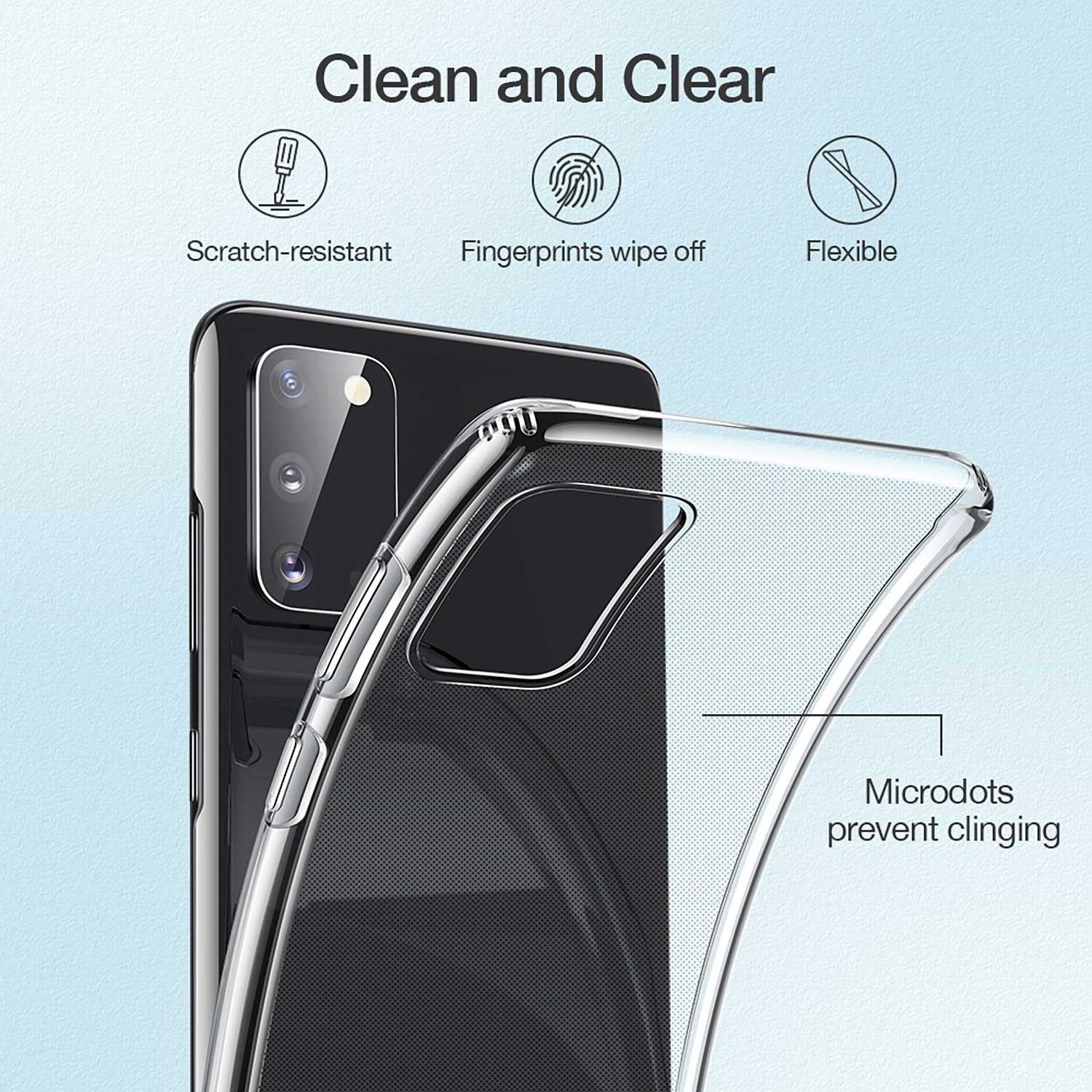 Foto 3 | Funda Esr Essential Zero Ultra Delgada Transparente para Samsung S20