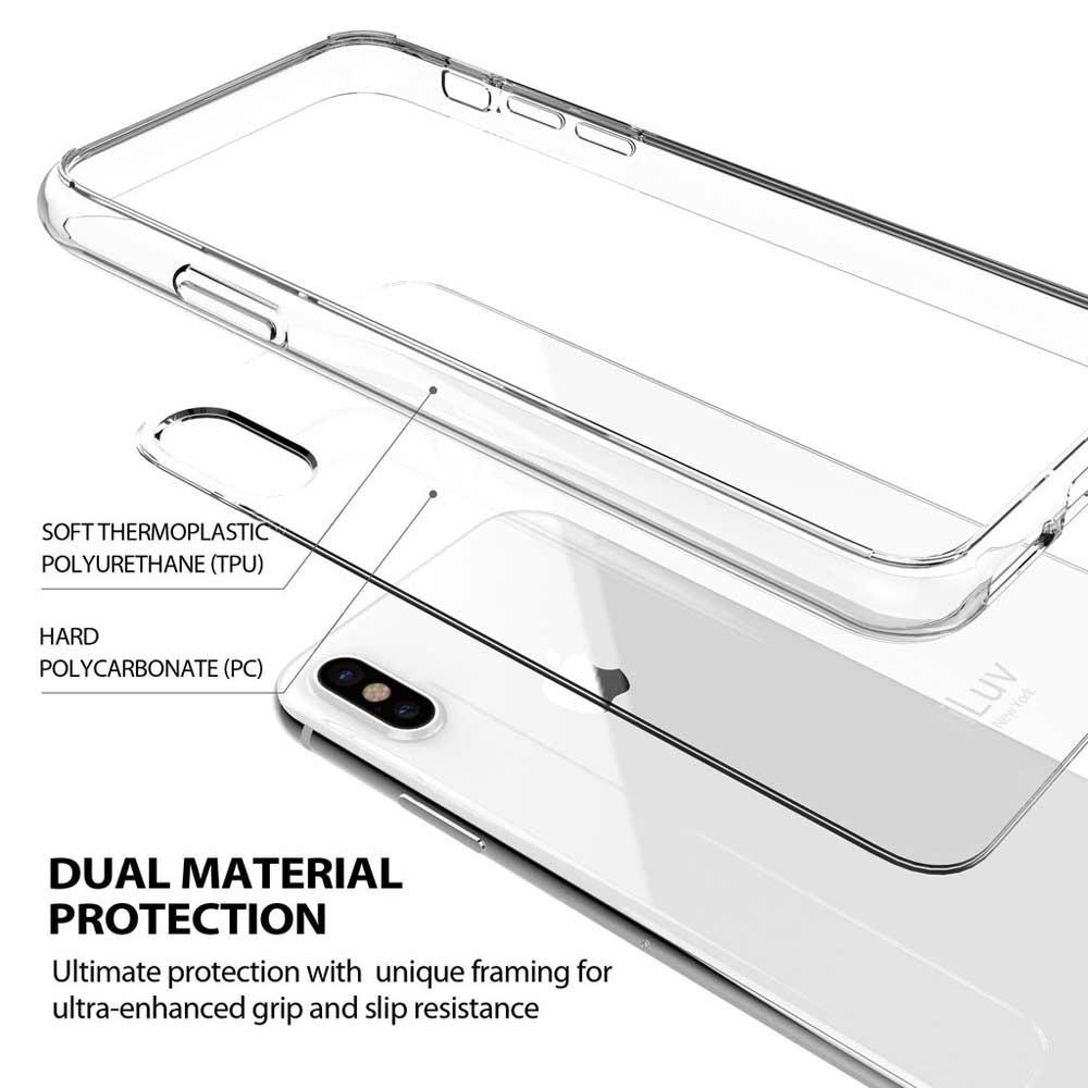 Foto 3 pulgar | Funda Iluv Vyneer Transparente para iPhone Xs Max