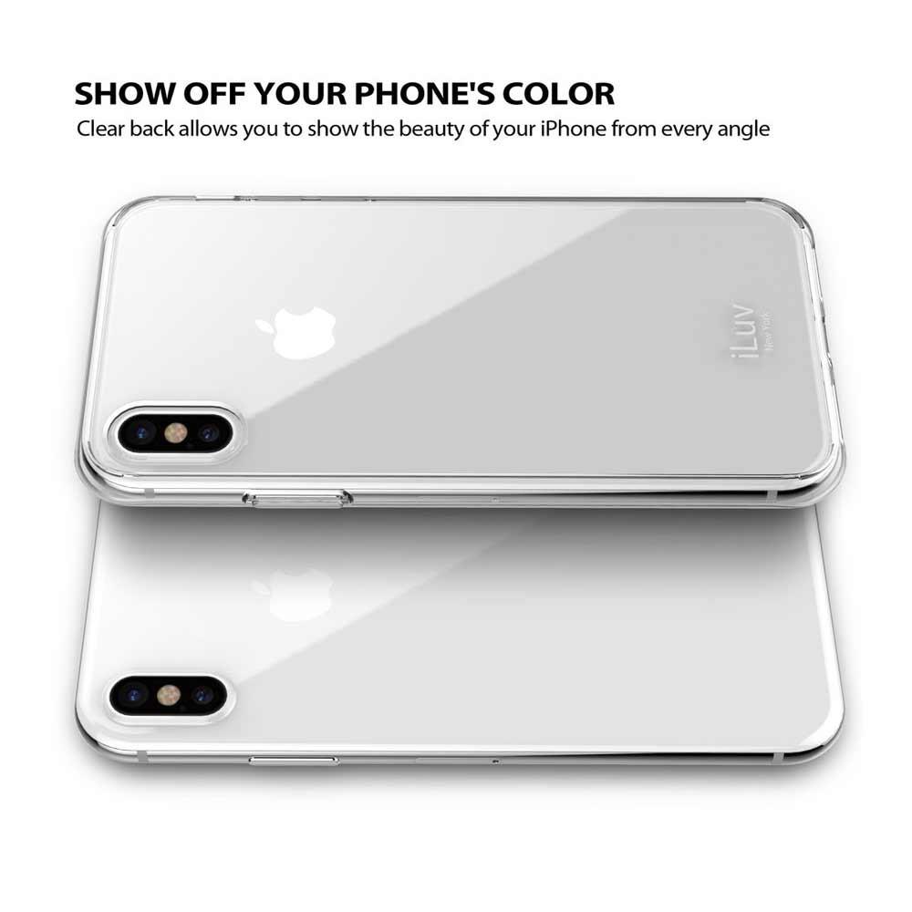 Foto 4 pulgar | Funda Iluv Vyneer Transparente para iPhone Xs Max