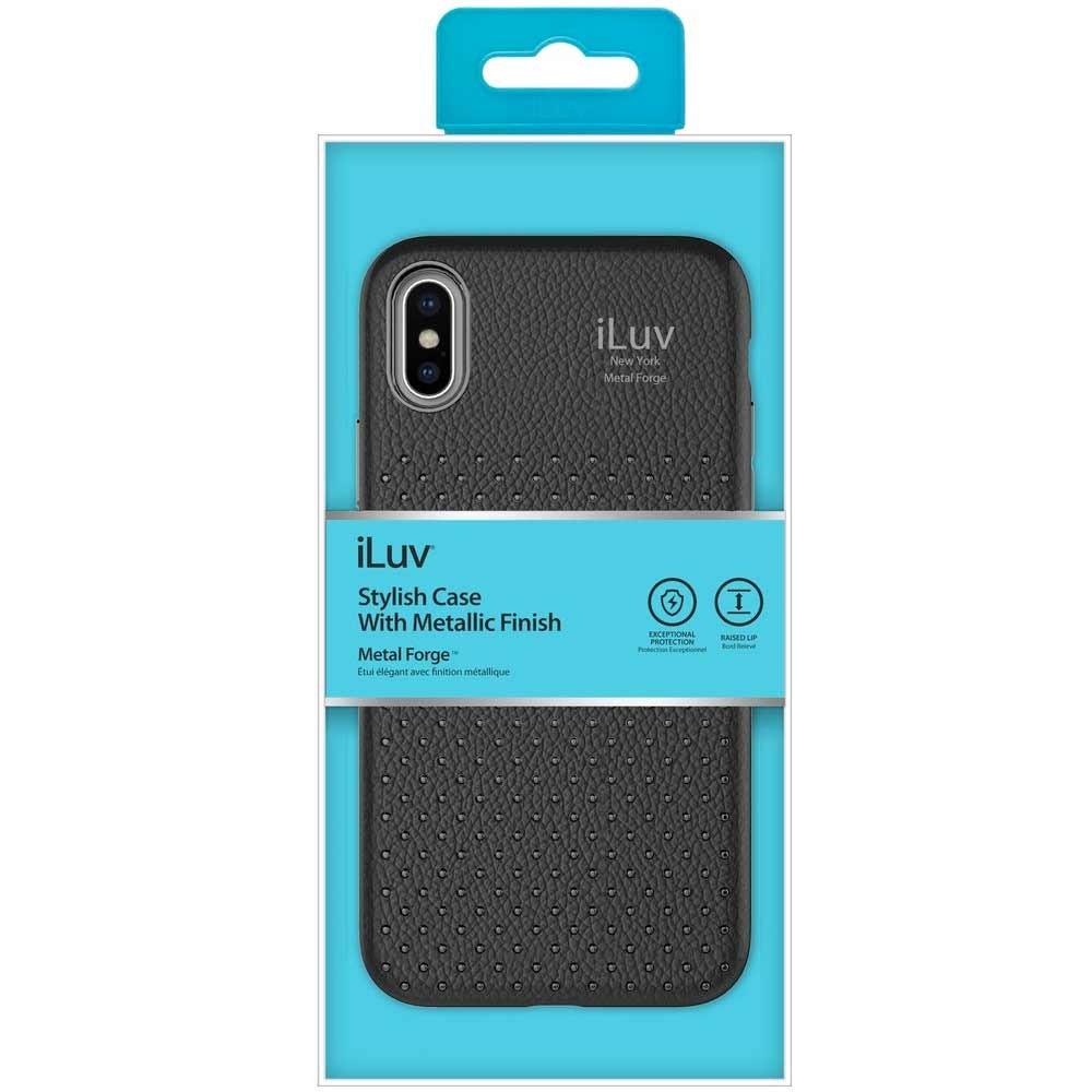 Foto 3 pulgar | Funda Iluv Metal Forge color Negro para iPhone Xs Max