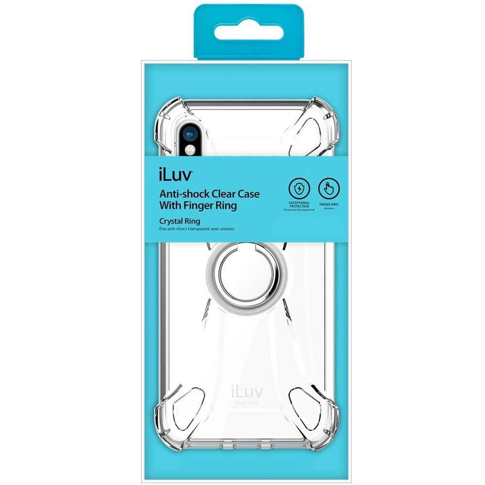 Foto 3 pulgar | Funda Iluv Crystal Ring Transparente para iPhone Xs Max