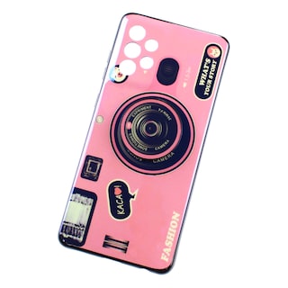 Foto 1 | Funda Triche para Samsung Galaxy A72 Diseño Cámara Vintage color Rosa