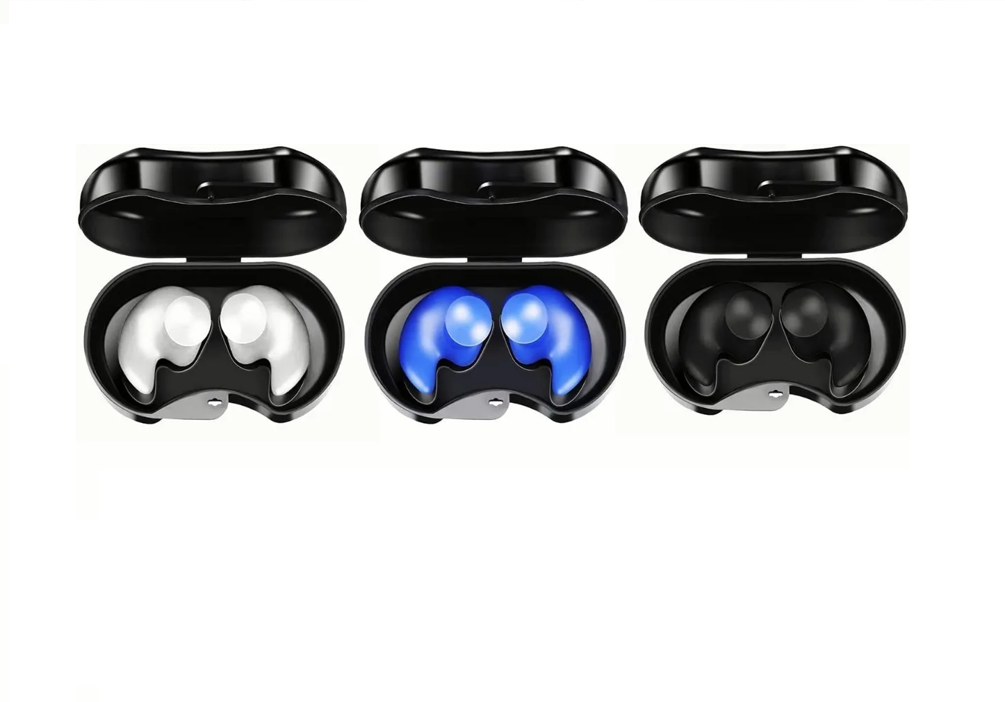 Foto 1 | Tres Pares de Tapones para Oídos Malubero Multicolor para Natación Reutilizables