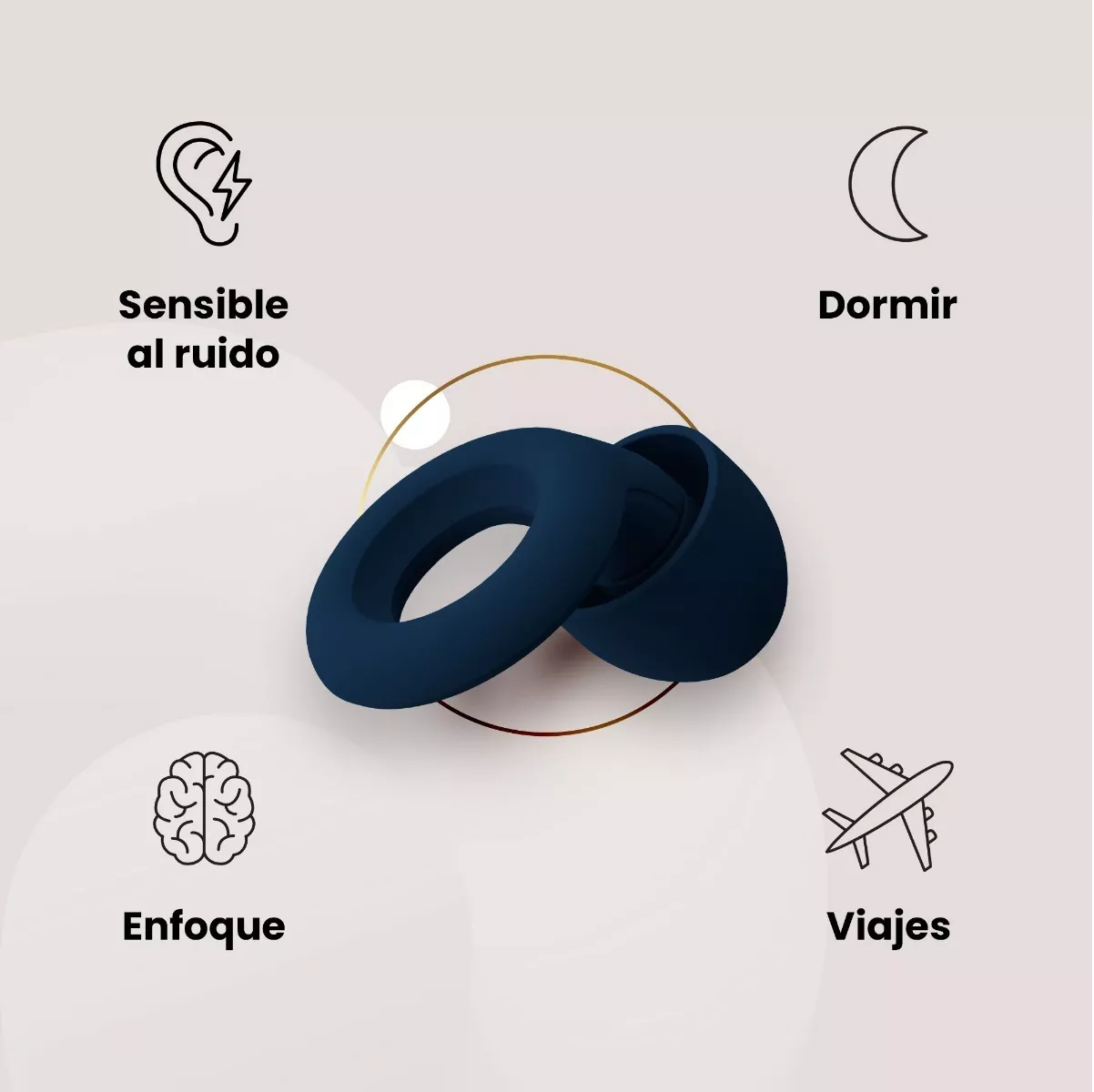 Foto 2 | Tapones para Oídos BELUG con Reducción de Ruido 27 dB Verde