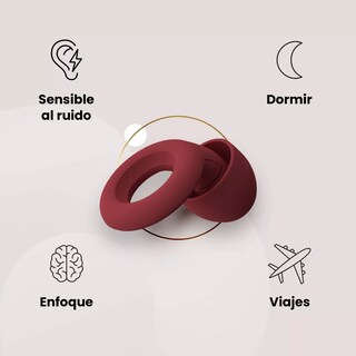Foto 2 | Tapones para Oídos BELUG con Reducción de Ruido 27 dB Vino