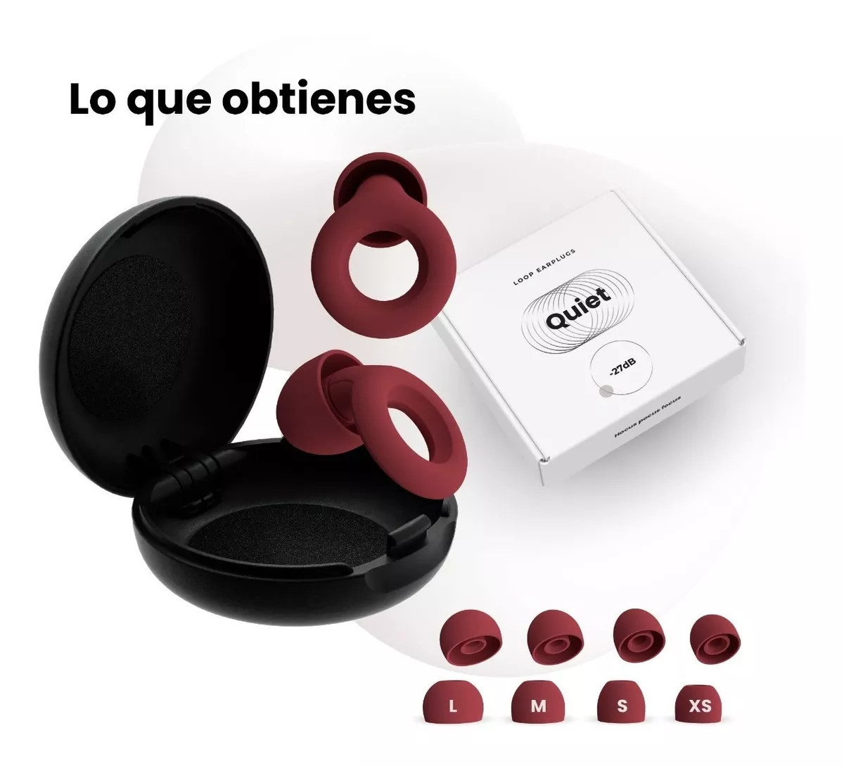 Foto 5 pulgar | Tapones para Oídos BELUG con Reducción de Ruido 27 dB Vino