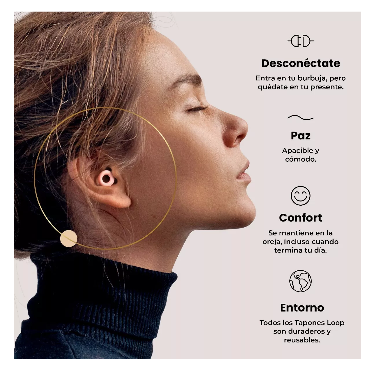 Foto 4 pulgar | Tapones para Oídos BELUG color Rosa con Reducción de Ruido 27 DB