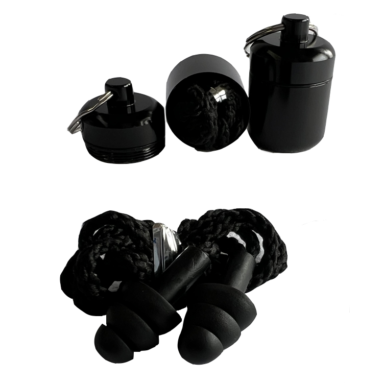 Foto 3 pulgar | Tapones Serounder color negro para oídos