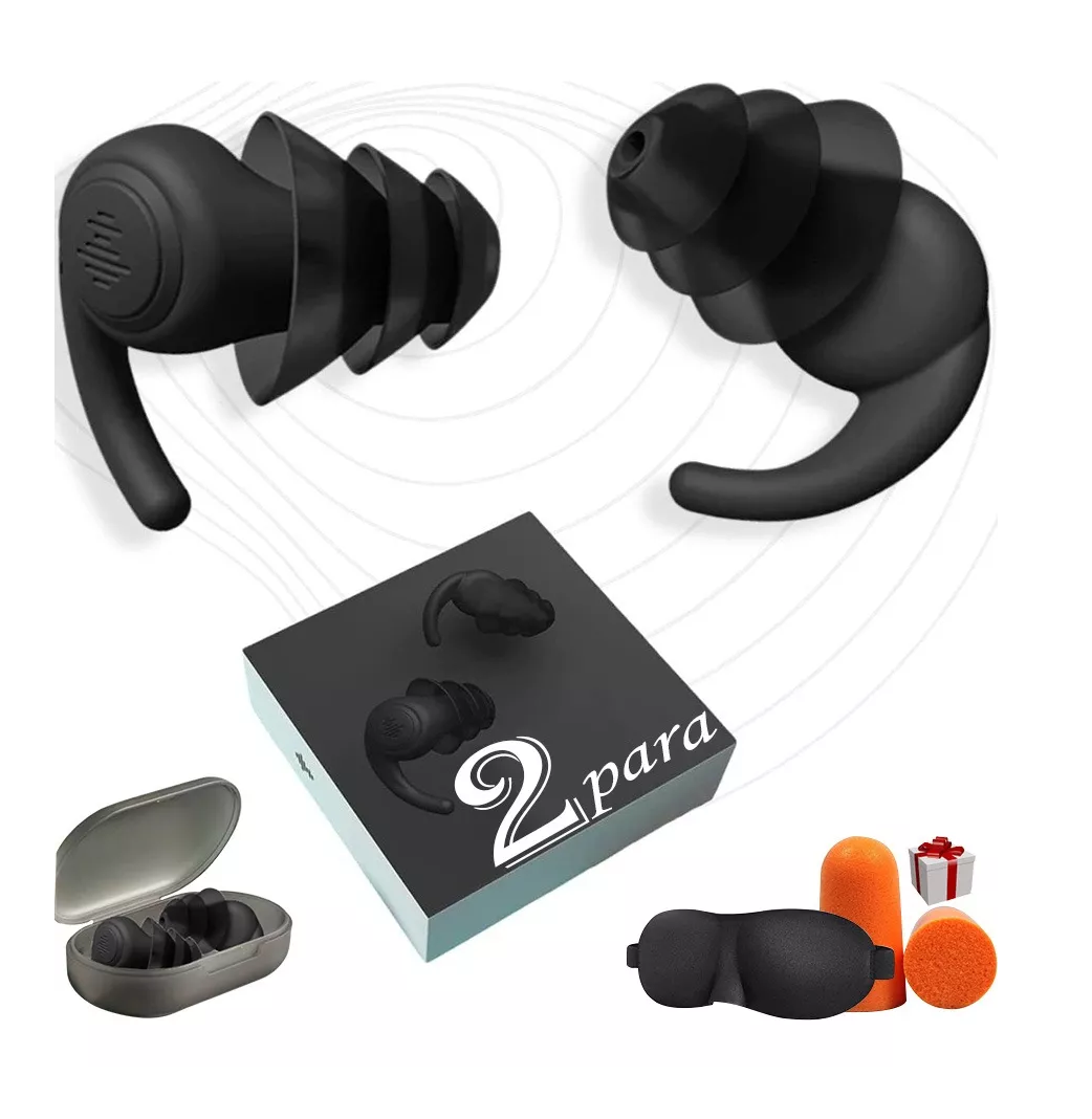 Foto 4 pulgar | Tapones De Oídos Con Cancelación De Ruido Impermeables, Negro