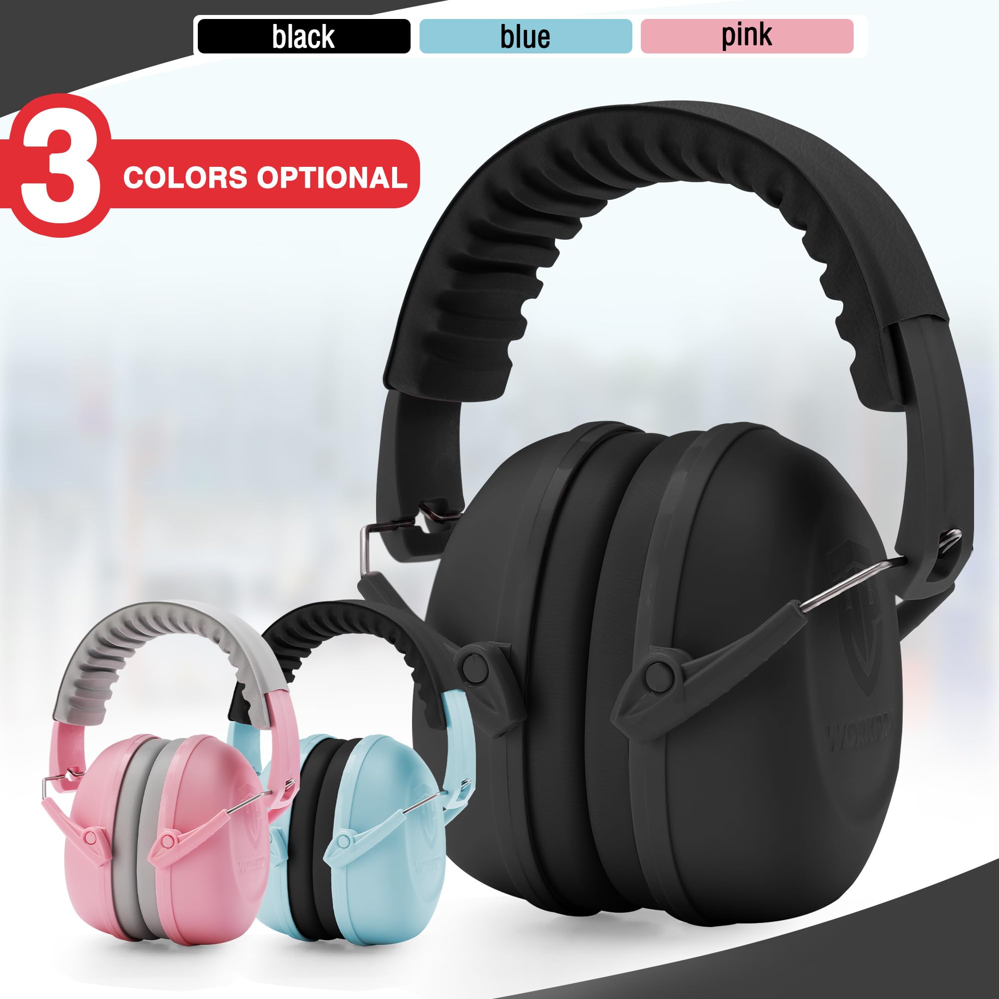 Foto 7 pulgar | Auriculares Con Cancelación De Ruido Workpro Para Niños, Nrr 25 Db - Venta Internacional.