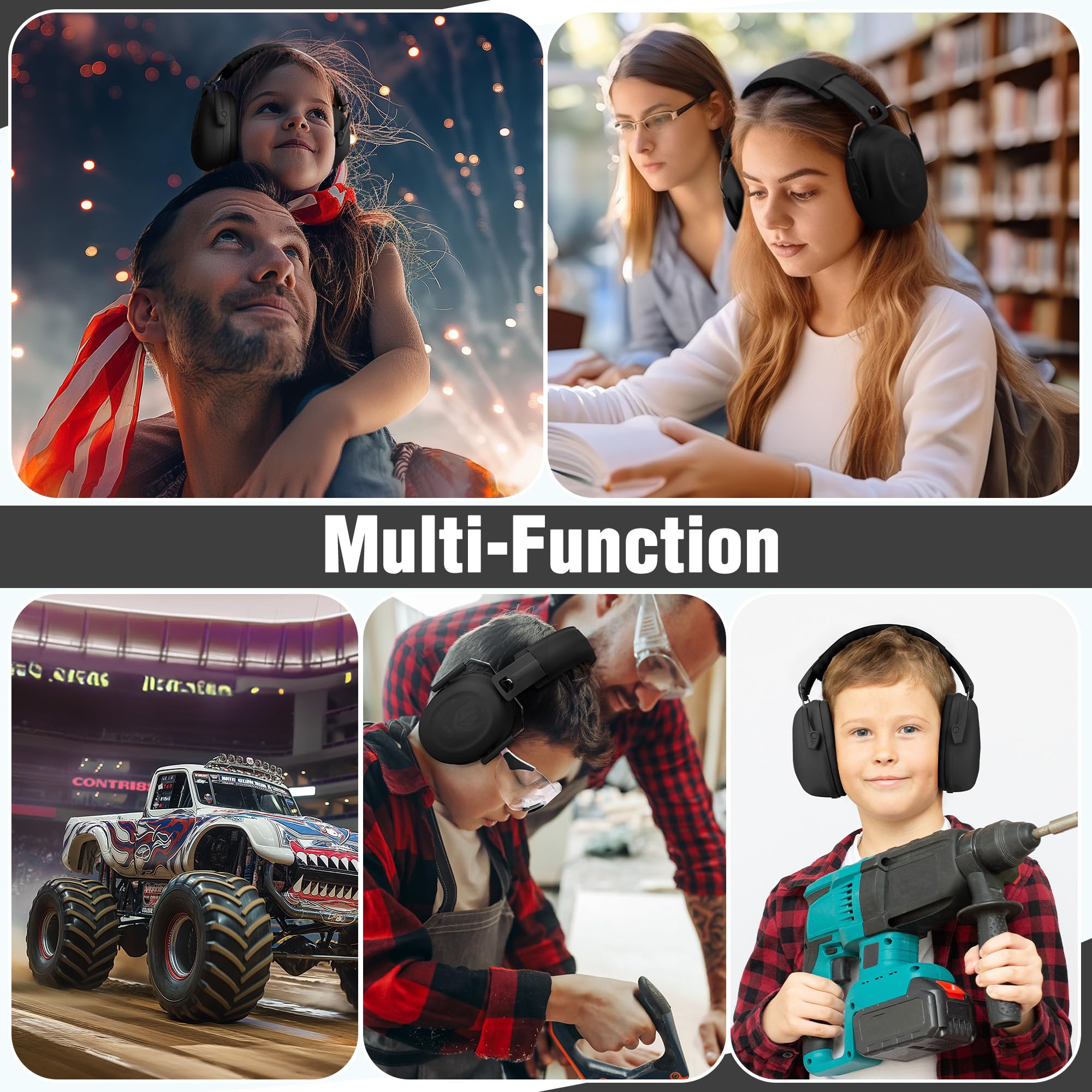 Foto 8 pulgar | Auriculares Con Cancelación De Ruido Workpro Para Niños, Nrr 25 Db - Venta Internacional.