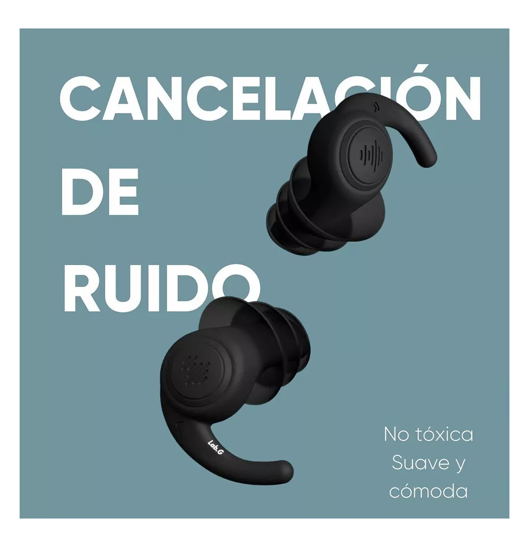 Foto 5 pulgar | Tapones De Oídos Lab.g Con Cancelación De Ruido Impermeables, Negro