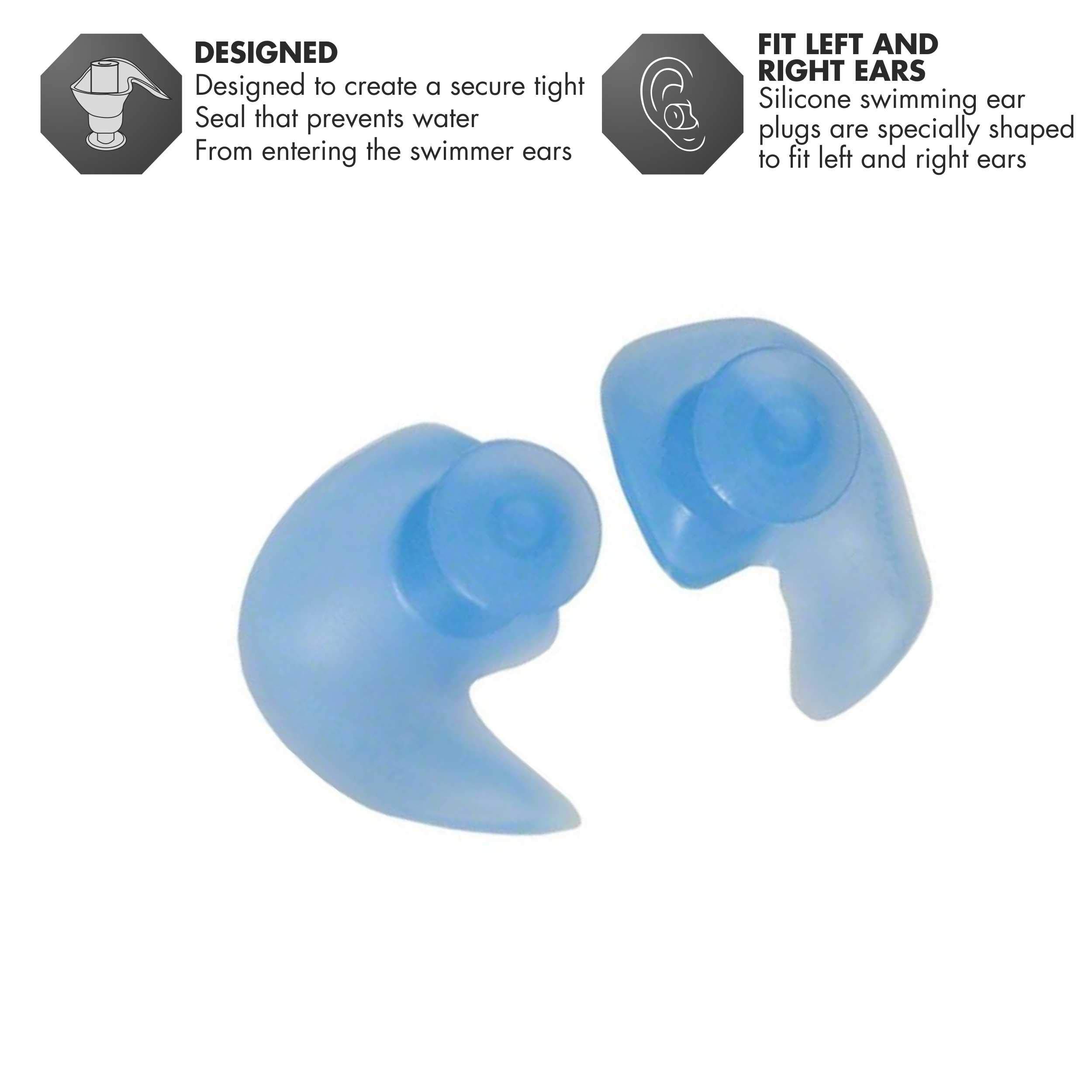 Foto 3 pulgar | Tapones Para Natación Tyr Moldeados En Silicona Con Funda De Transporte - Venta Internacional.