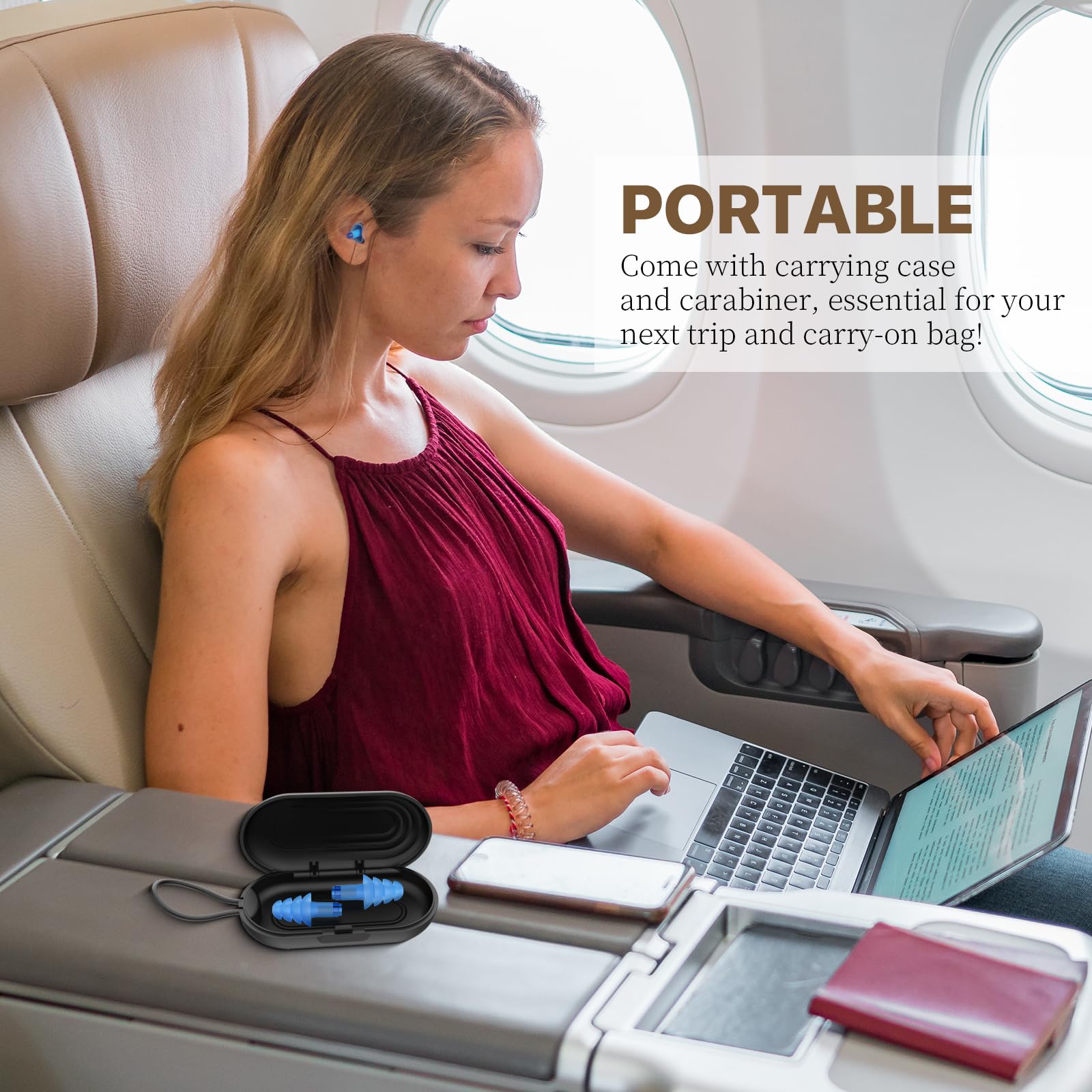 Foto 6 pulgar | Tapones Para Aliviar La Presión En Los Oídos Hearprotek Airplane Blue-s - Venta Internacional.