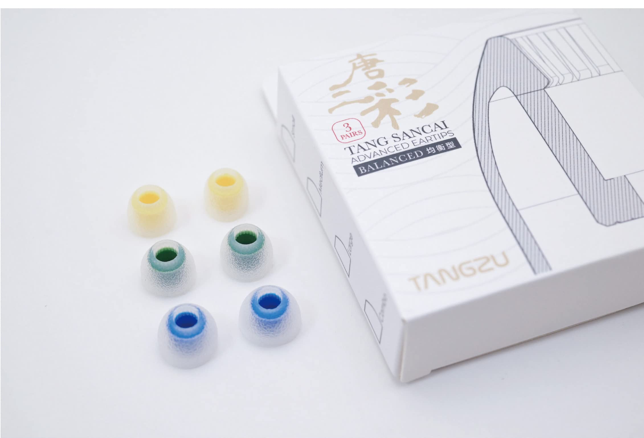Foto 1 | Tapones Auditivos Linsoul Tangzu Tang Sancai, 3 Pares - Venta Internacional.
