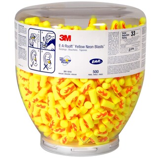 Foto 1 | Tapones Para Los Oídos 3m E-a-rsoft Yellow Neon Blasts 391-1010 Nrr 33 - Venta Internacional.