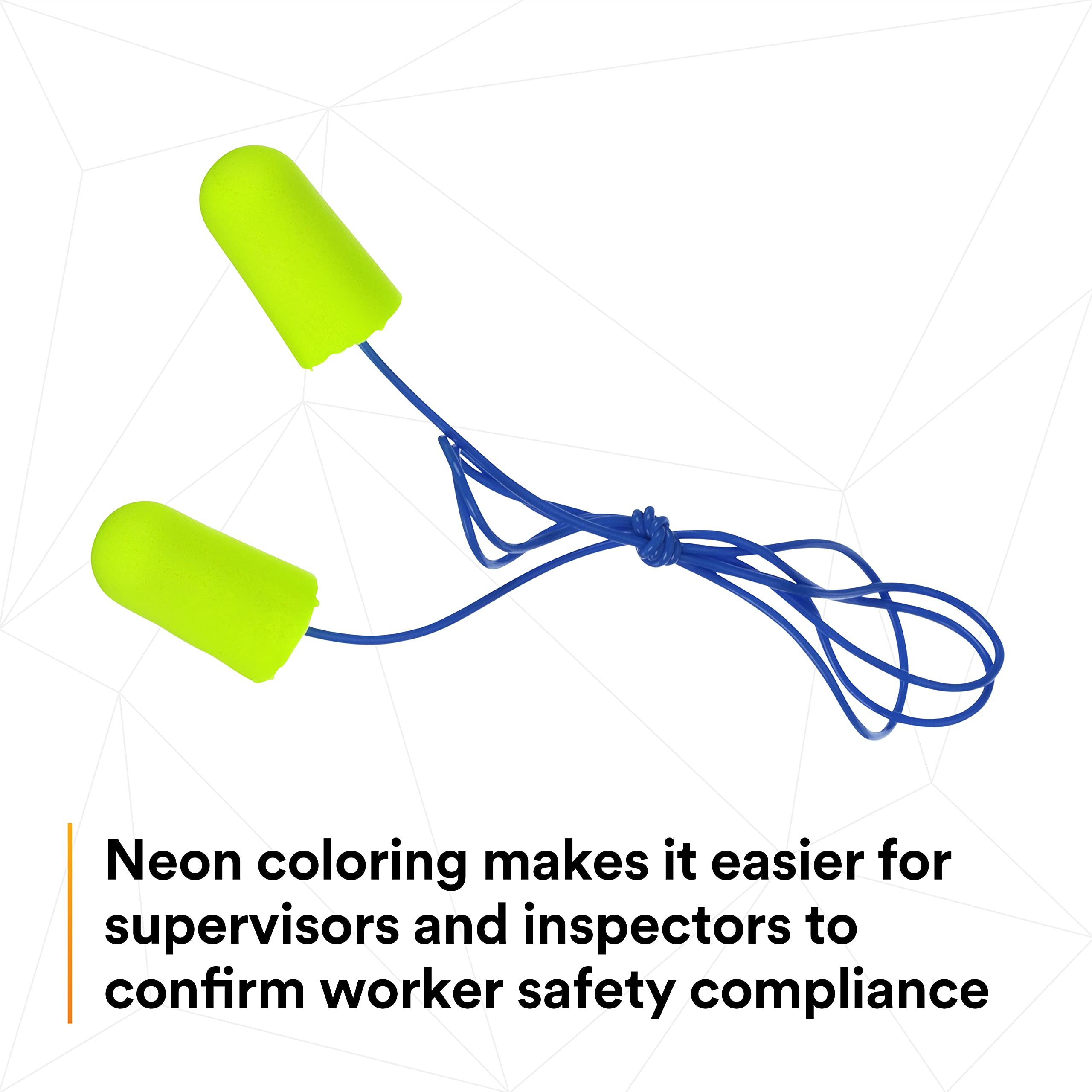 Foto 7 | Tapones Para Los Oídos 3m E-a-rsoft Yellow Neons 311-1250, 200 Pares Con Cable - Venta Internacional.