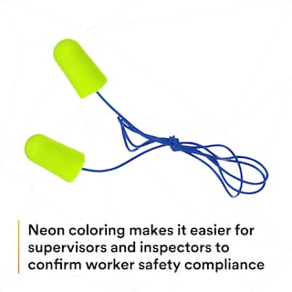 Foto 7 | Tapones Para Los Oídos 3m E-a-rsoft Yellow Neons 311-1250, 200 Pares Con Cable - Venta Internacional.