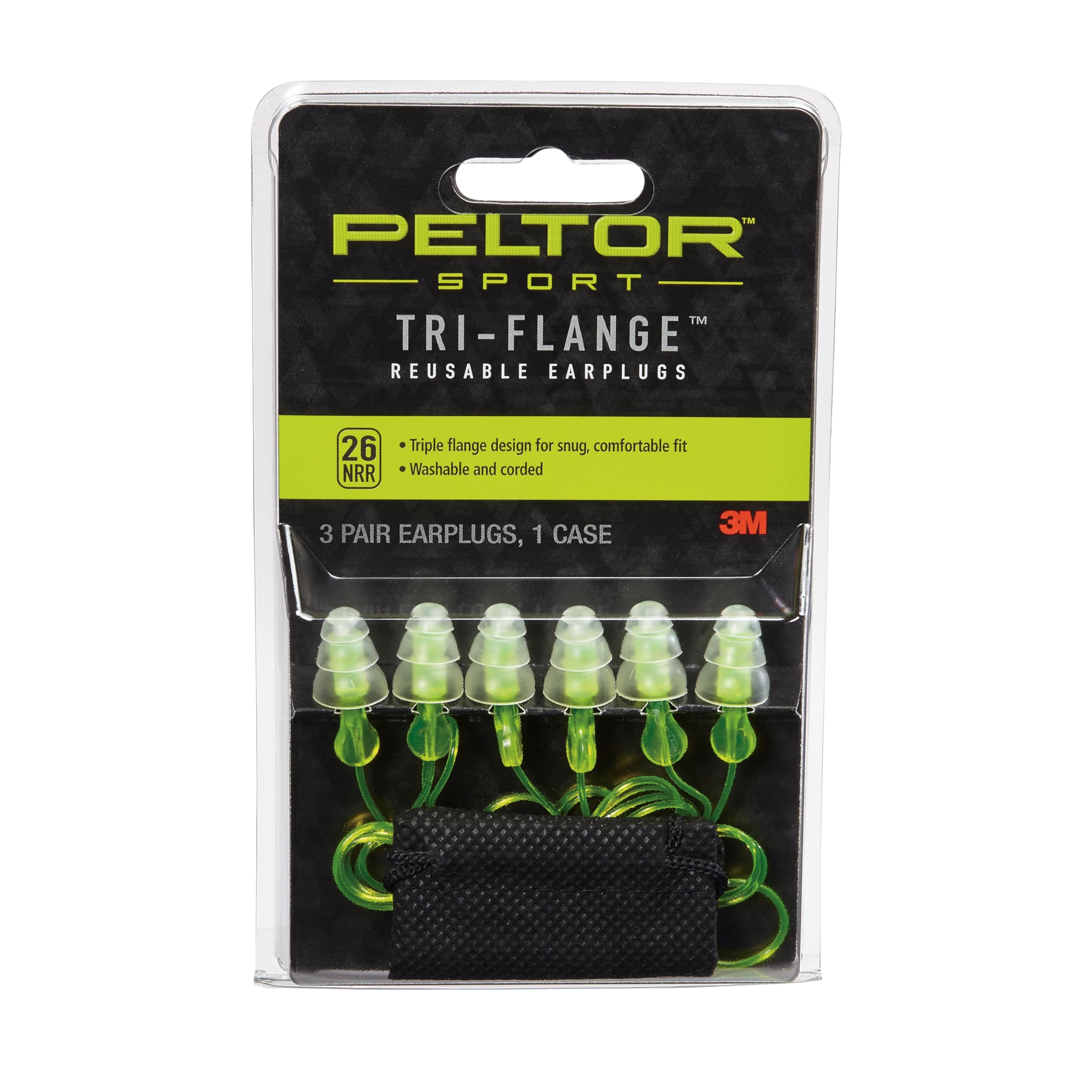 Tapones Para Los Oídos Peltor Sport De Tres Bridas, Con Cable, Reutilizables, Nrr, 26 Db - Venta Internacional. $395