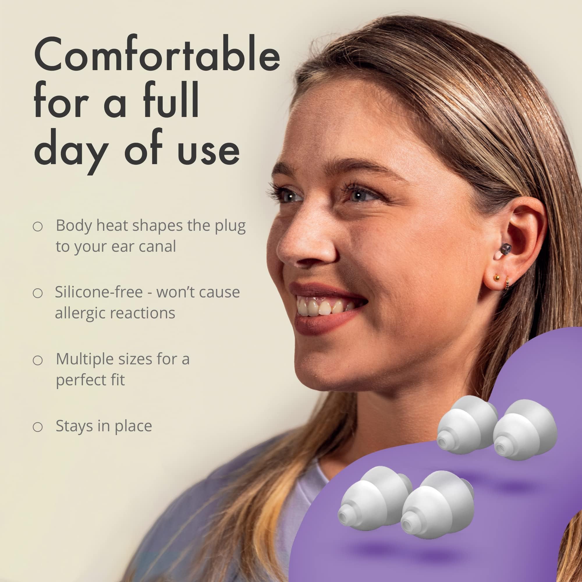 Foto 4 pulgar | Tapones Para Los Oídos Alpine Cleartone High Fidelity 21db Con 3 Tamaños - Venta Internacional.