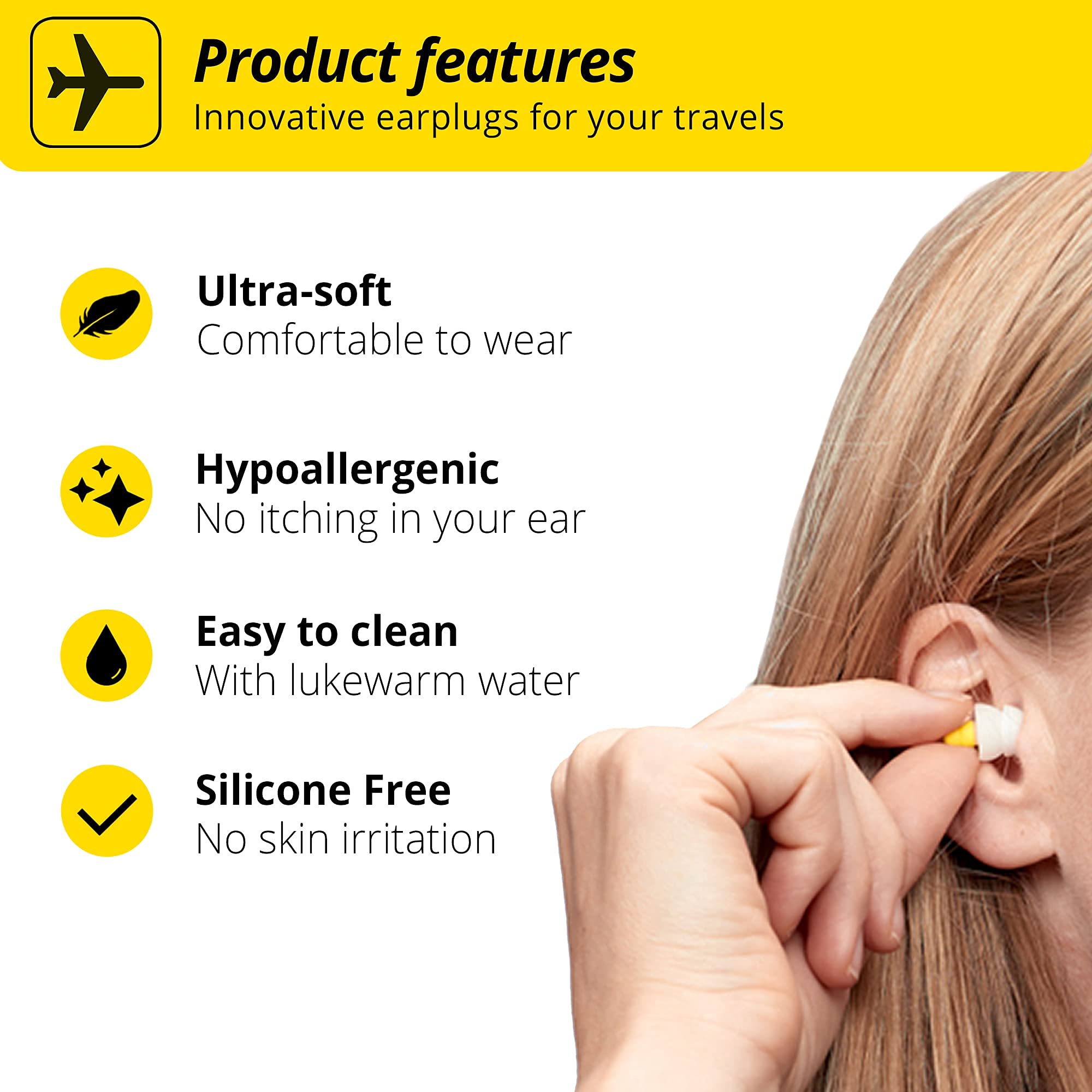 Foto 4 pulgar | Tapones Para Oídos Alpine Flyfit Pressure Relief Flying Reutilizables - Venta Internacional.