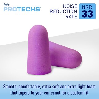 Foto 3 | Tapones Para Los Oídos Flents Para Dormir Roncar Y Hacer Ruidos Fuertes Nrr 33 Color Morado - Venta Internacional.