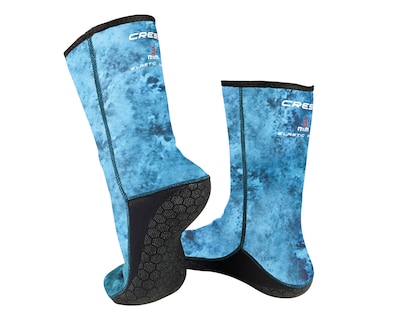 Foto 1 | Calcetines Cressi de Neopreno 3mm color Azul Camuflaje Talla Xl para Apnea y Spearfishing