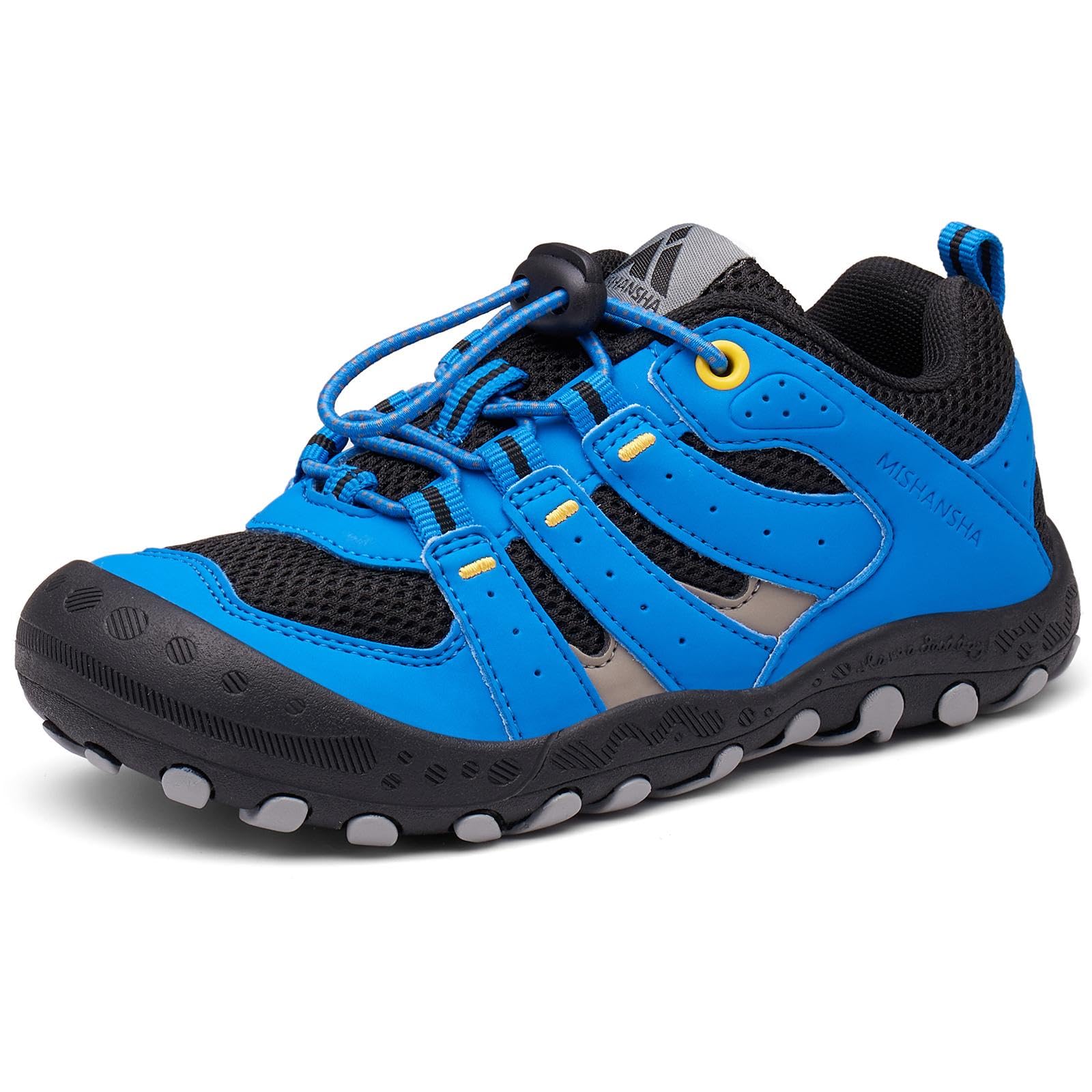 Foto 1 | Zapatos De Senderismo Mishansha Para Niños Y Niñas, Negros Y Azules, Talla 13 - Venta Internacional.