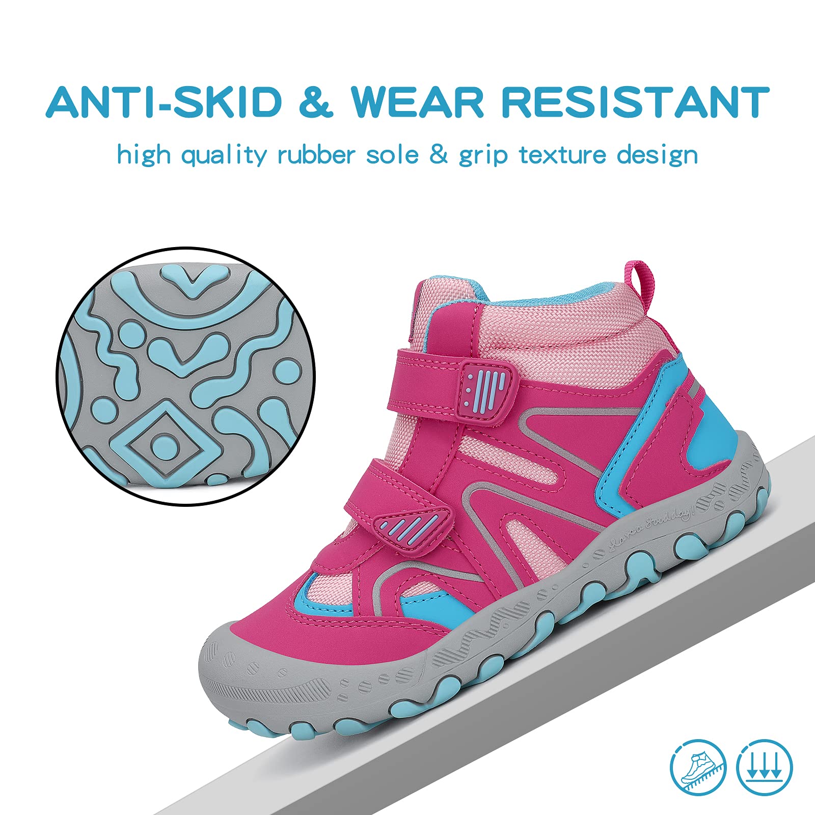 Foto 7 pulgar | Botas De Senderismo Mishansha Para Niños Resistentes Al Agua Y Anticolisión - Venta Internacional.