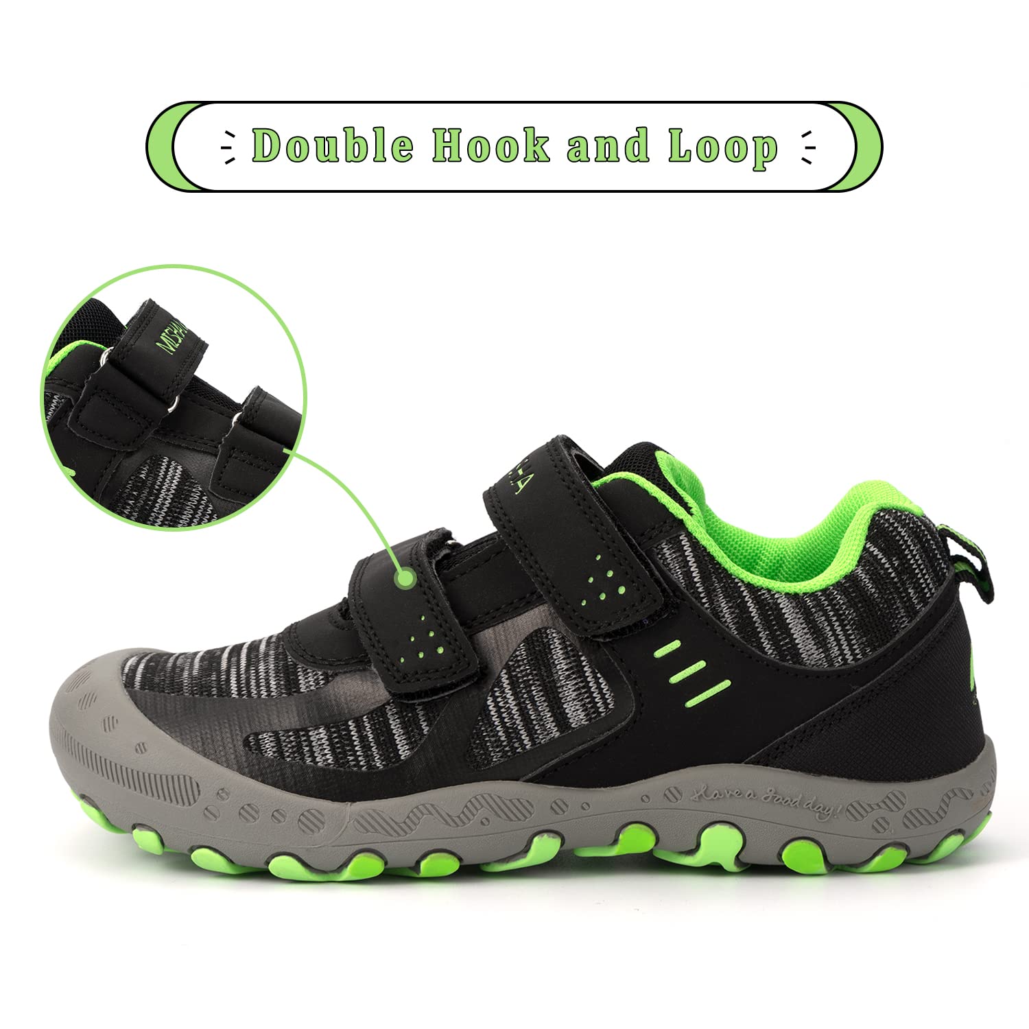Foto 3 pulgar | Zapatos De Senderismo Mishansha Para Niños Y Niñas Al Aire Libre, Negros, 9 - Venta Internacional.