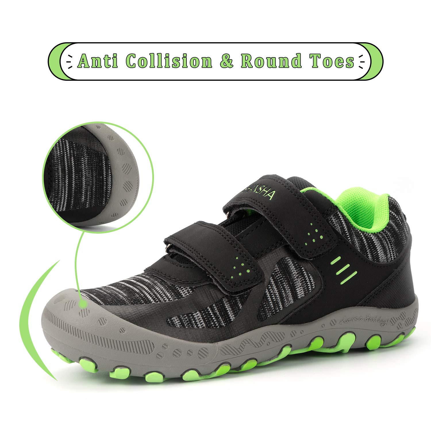 Foto 5 pulgar | Zapatos De Senderismo Mishansha Para Niños Y Niñas Al Aire Libre, Negros, 9 - Venta Internacional.