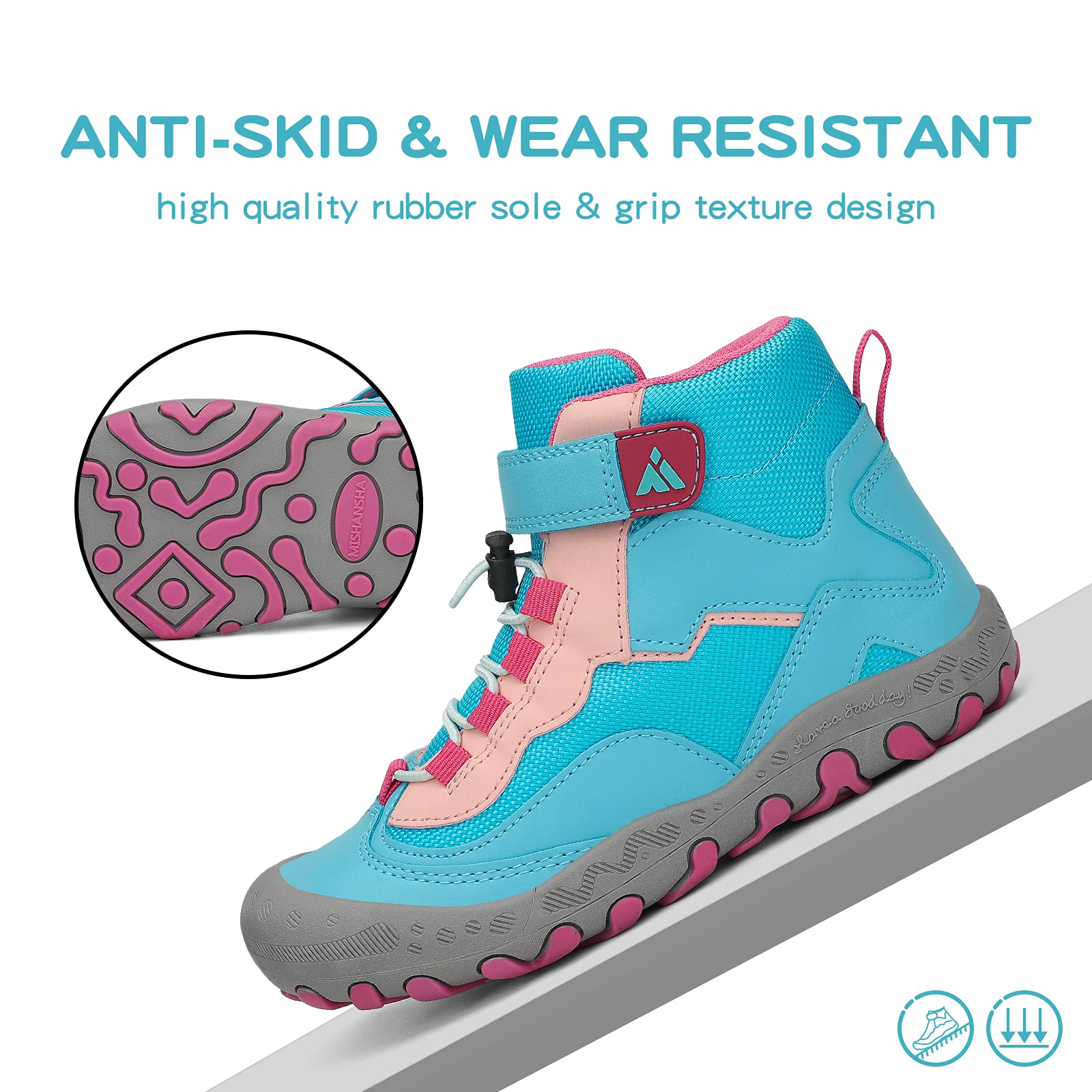 Foto 6 pulgar | Botas De Senderismo Mishansha Para Niños Resistentes Al Agua Y Anticolisión - Venta Internacional.