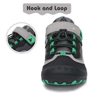 Foto 5 | Zapatos De Senderismo Mishansha Para Niños Y Niñas, Talla Baja, Negro/verde 13 - Venta Internacional.