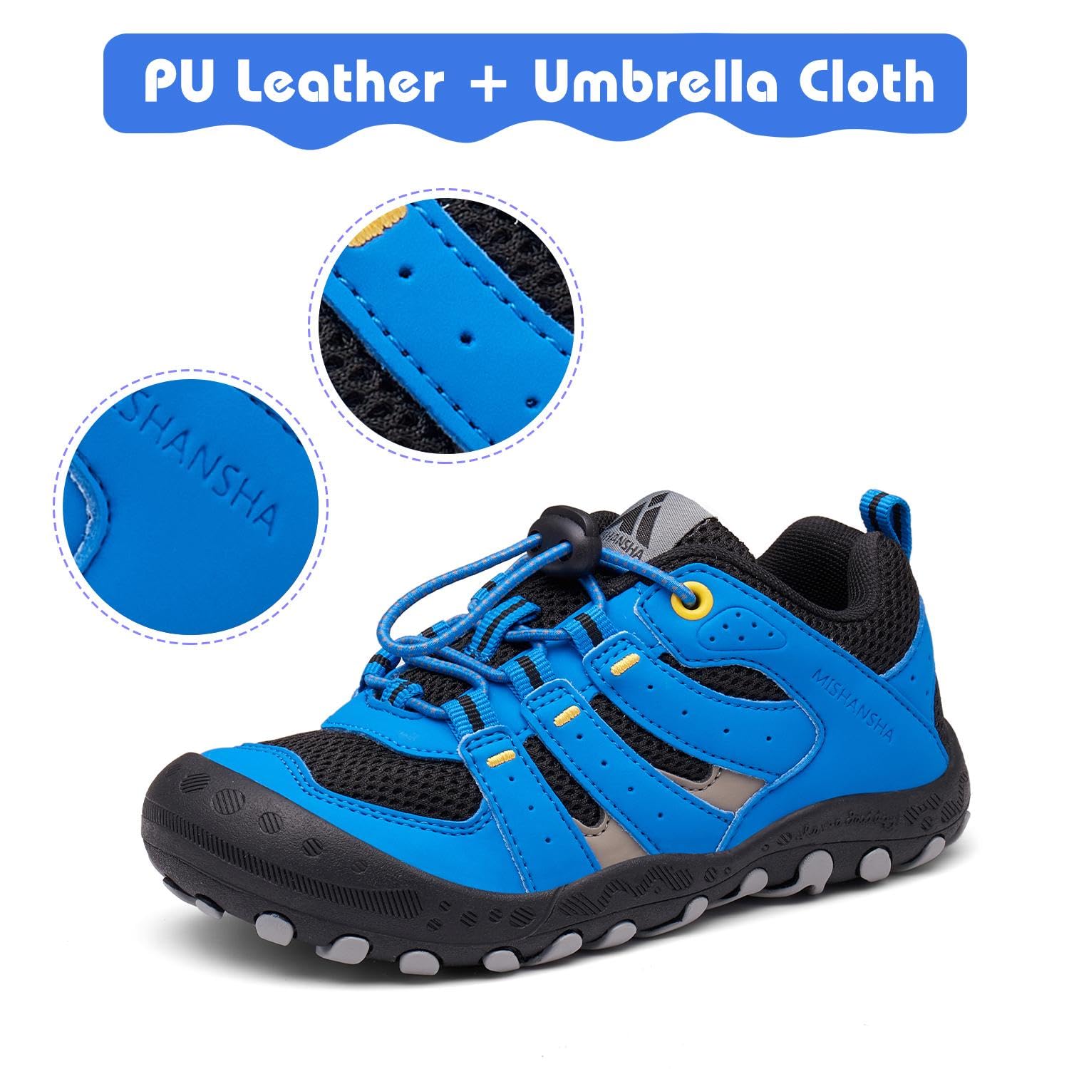 Foto 3 pulgar | Zapatos De Senderismo Mishansha Low Top Sneakers Negros Para Niños 11.5 - Venta Internacional.