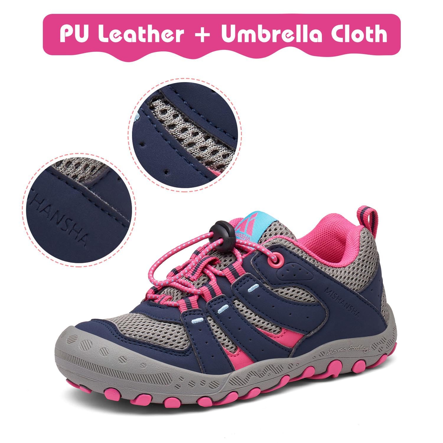 Foto 3 pulgar | Zapatos De Senderismo Mishansha Low Top Sneakers Kids Rose 9t - Venta Internacional.