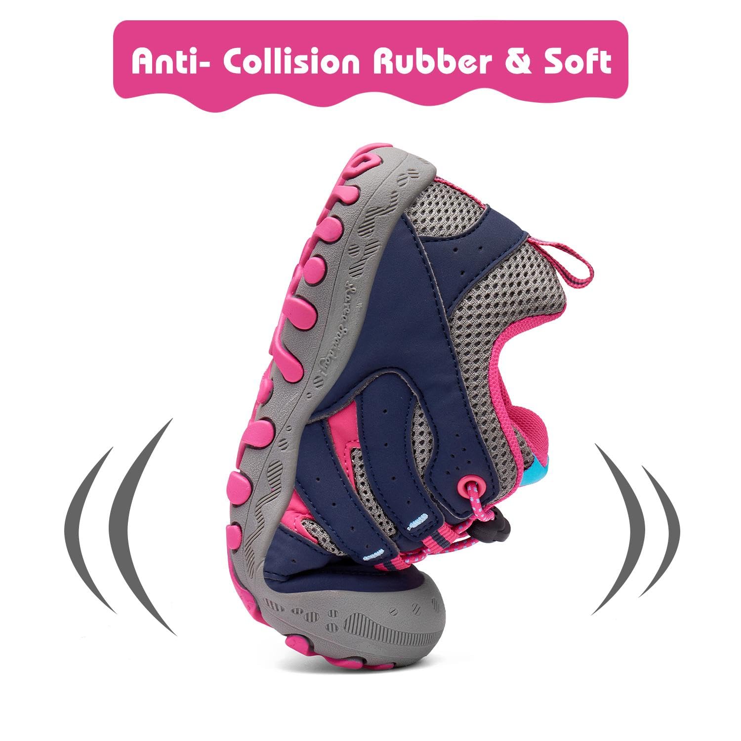 Foto 4 | Zapatos De Senderismo Mishansha Low Top Sneakers Kids Rose 9t - Venta Internacional.