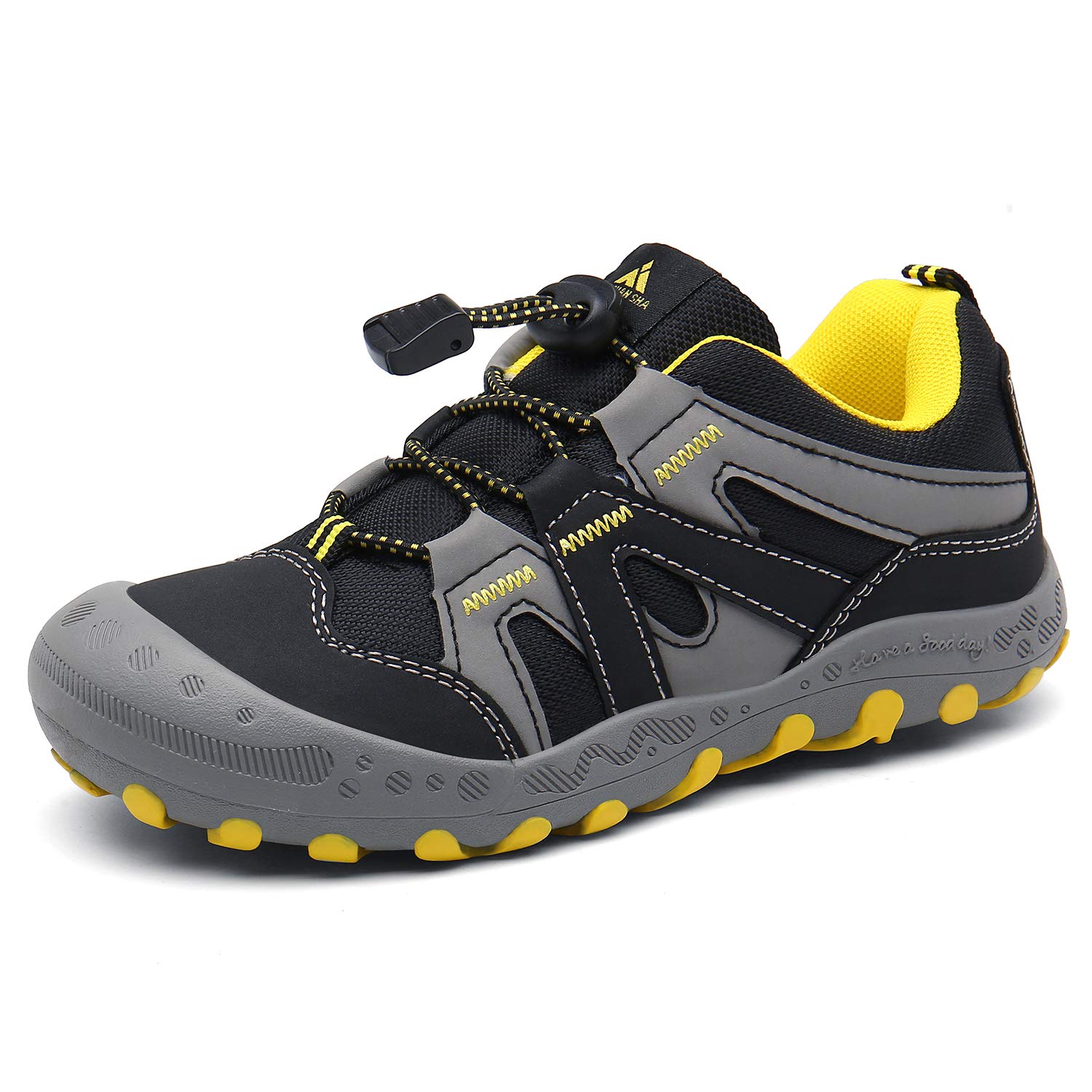 Foto 2 pulgar | Zapatos De Senderismo Mishansha Para Niños Y Niñas, Talla 6, Negros - Venta Internacional.
