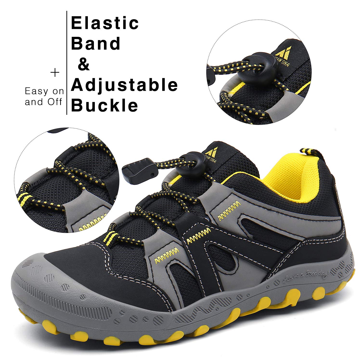 Foto 6 pulgar | Zapatos De Senderismo Mishansha Para Niños Y Niñas, Talla 6, Negros - Venta Internacional.