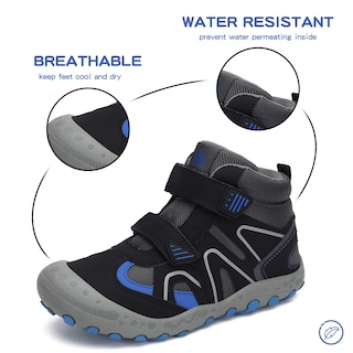 Foto 2 | Botas De Senderismo Mishansha Resistentes Al Agua Para Niños Negro/azul 3.5 - Venta Internacional.