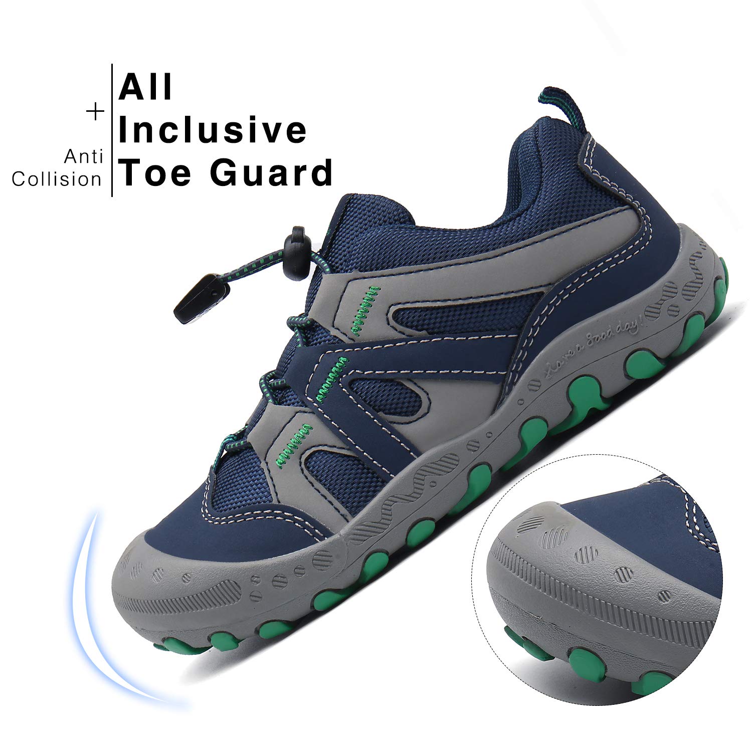 Foto 4 | Zapatos De Senderismo Mishansha Kids, Azul Oscuro, Talla 6, Big Kid - Venta Internacional.