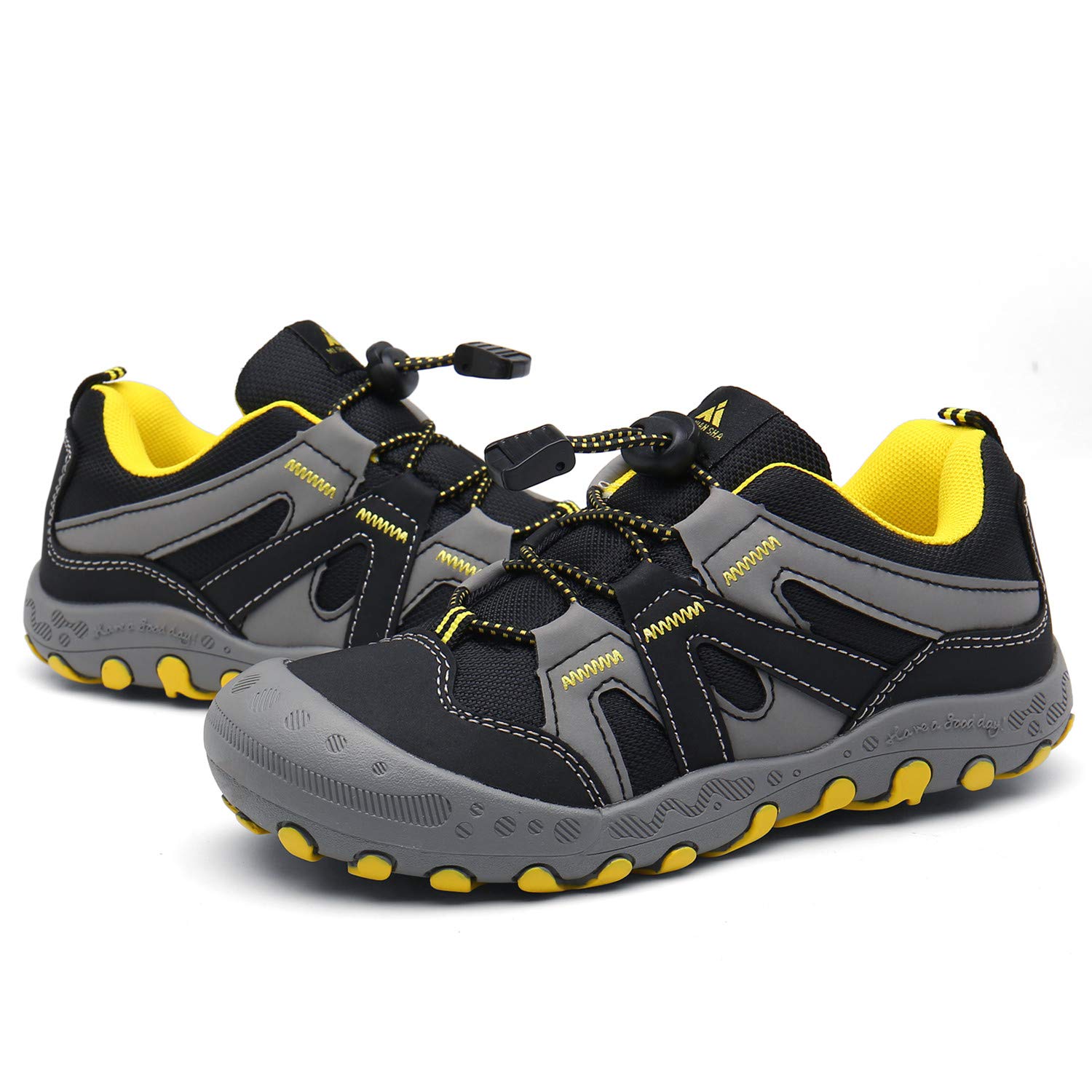 Foto 8 pulgar | Zapatos De Senderismo Mishansha Low Top Sneakers Negros Para Niños 6.5 - Venta Internacional.