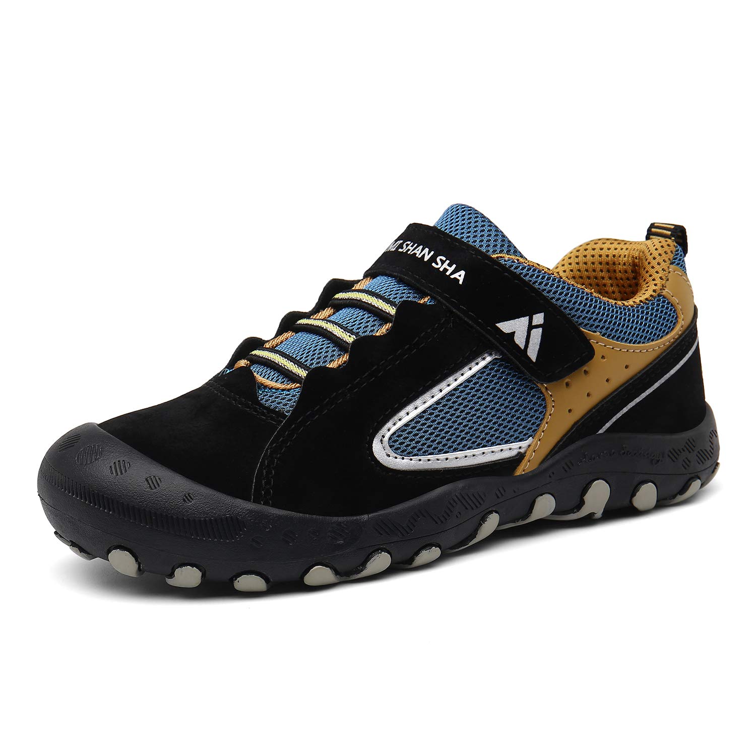 Zapatos De Senderismo Mishansha Para Niños Y Niñas, Talla 12, Negro/amarillo - Venta Internacional. $1,406